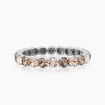 Caroline Svedbom - Gia Stud Bracelet Greige Silk Combo Rhodium
