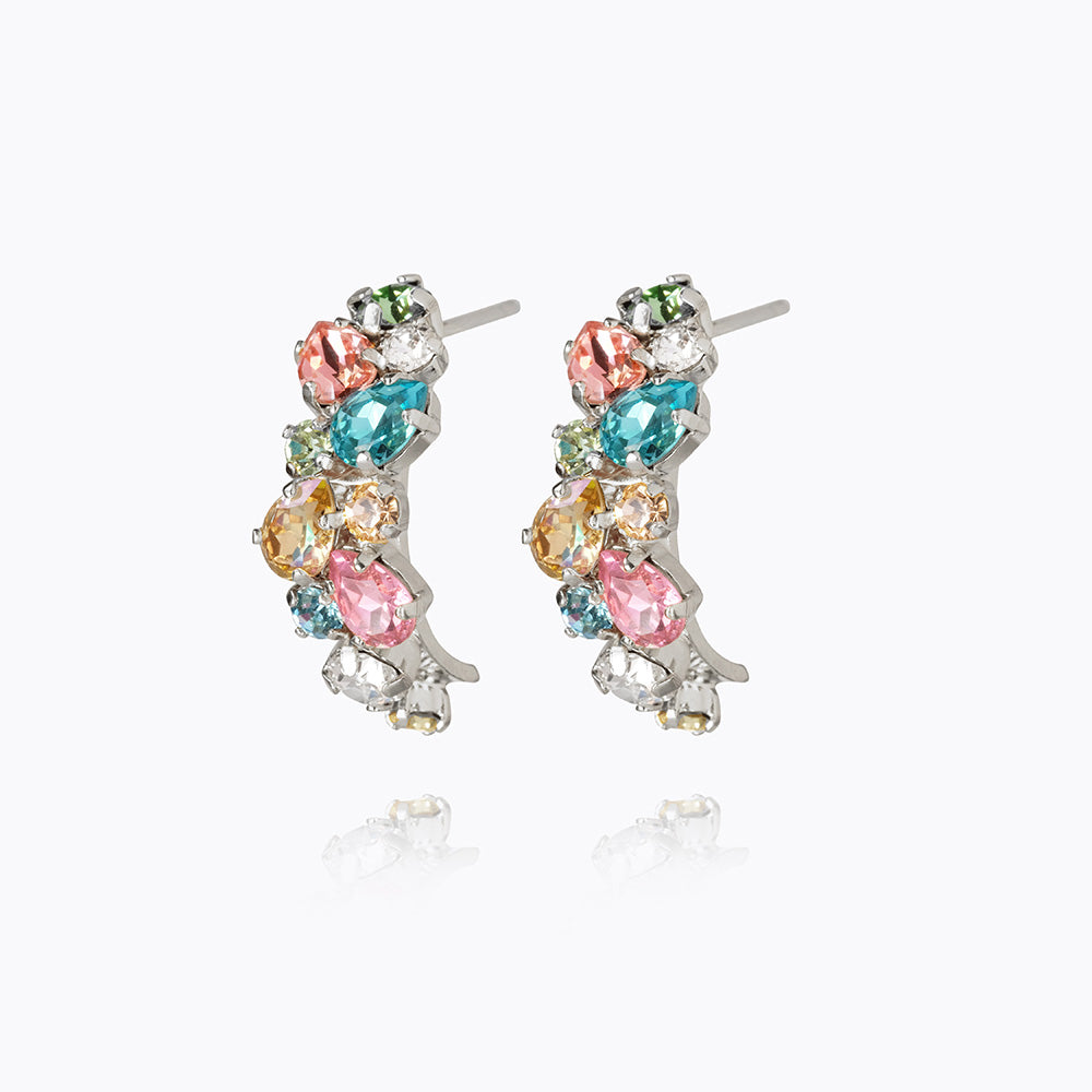 Caroline Svedbom - Gabriella Earrings Rainbow Combo Rhodium