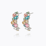 Caroline Svedbom - Gabriella Earrings Rainbow Combo Rhodium