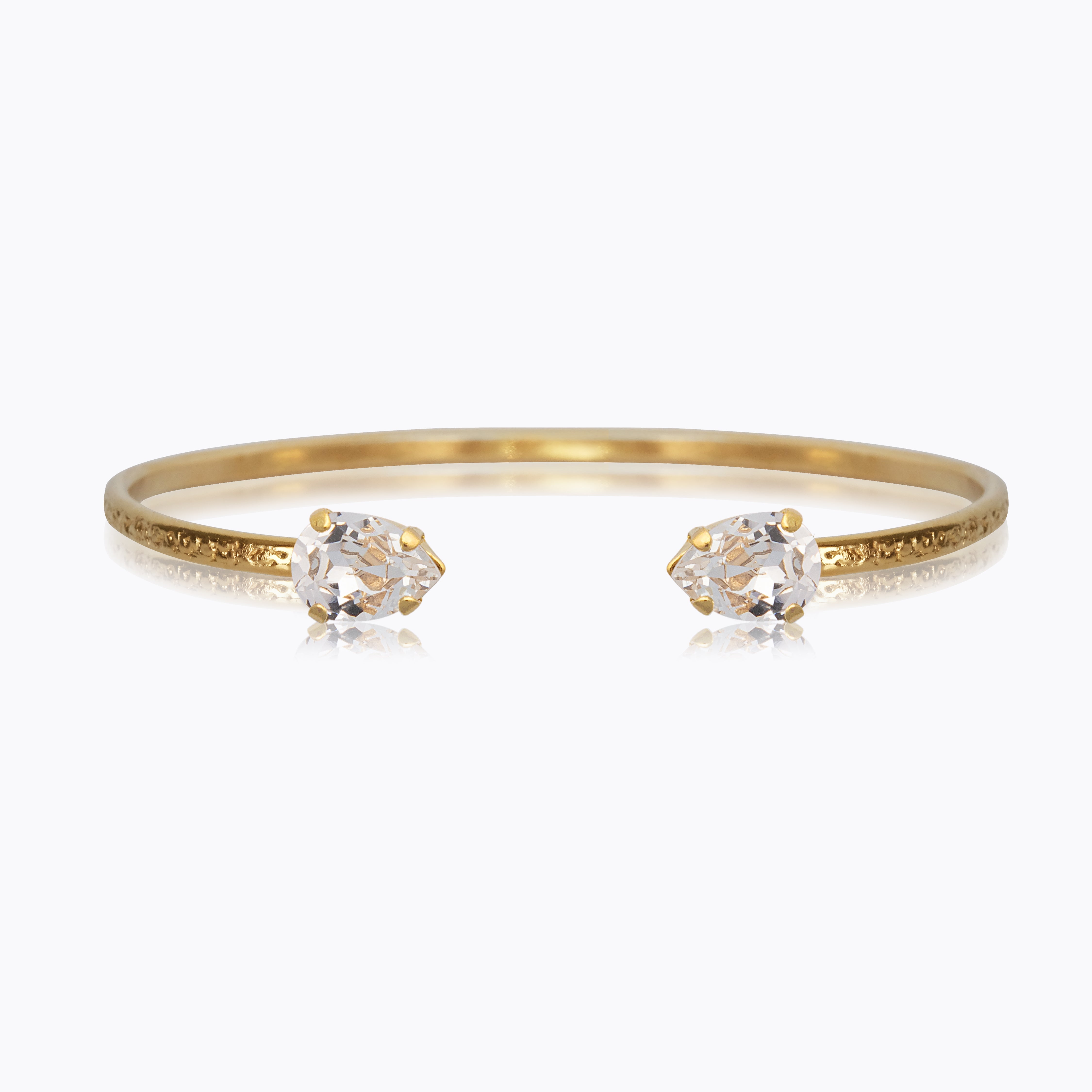 Crystal top flower bracelet