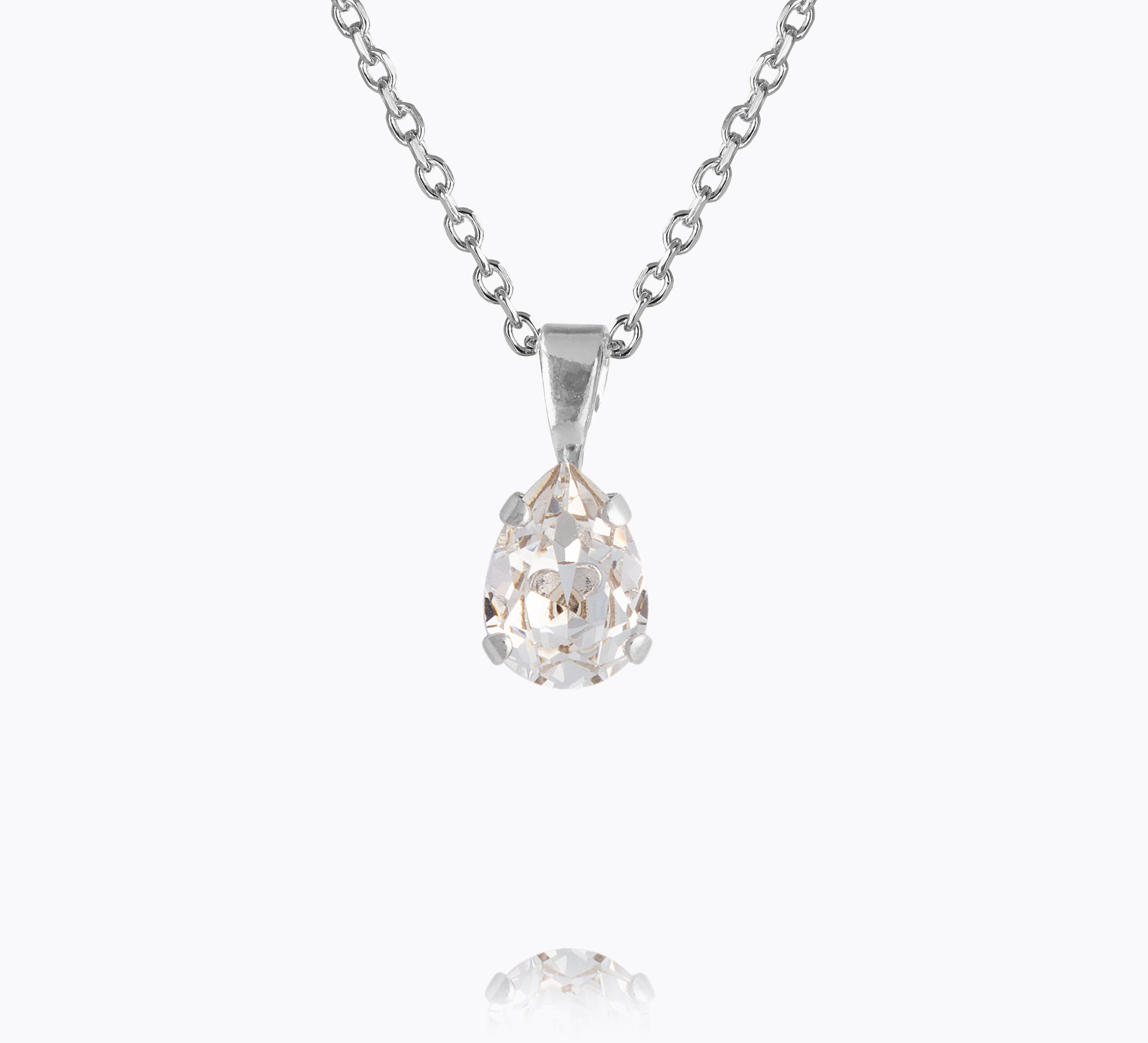 Caroline Svedbom - Flower Girl Necklace Crystal Rhodium