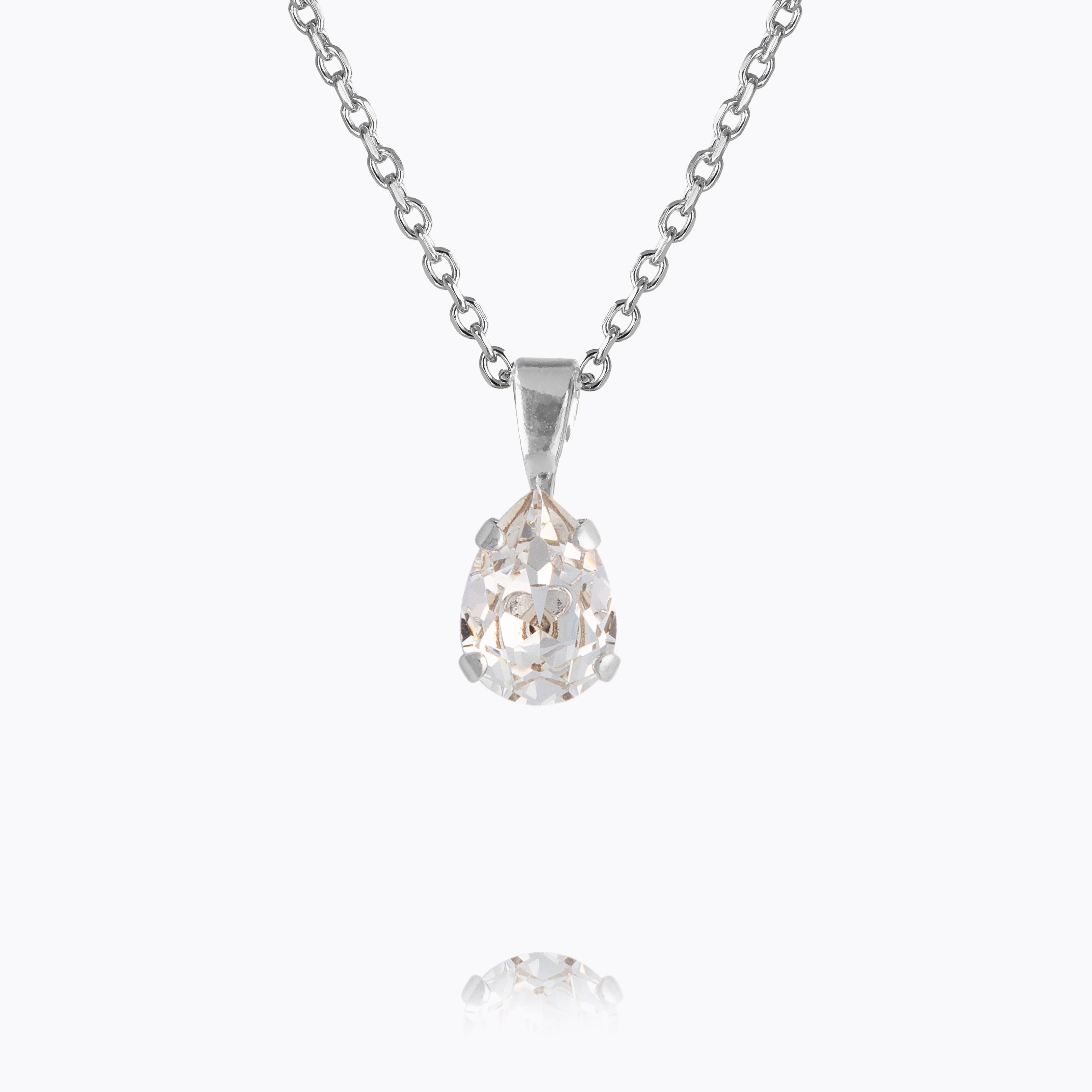 Caroline Svedbom - Flower Girl Necklace Crystal Rhodium