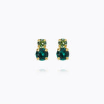 Caroline Svedbom - Leah Earrings Green Combo Gold