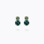 Caroline Svedbom - Leah Earrings Green Combo Rhodium