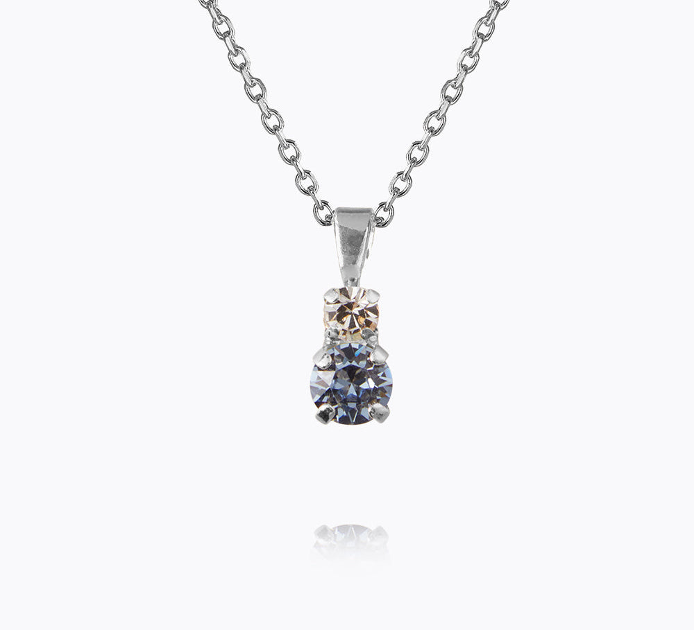 Caroline Svedbom - Leah Necklace Blue Combo Rhodium