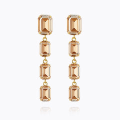 Caroline Svedbom - Lydia Long Earring Golden Shadow Gold