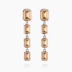 Caroline Svedbom - Lydia Long Earring Golden Shadow Rhodium