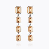 Caroline Svedbom - Lydia Long Earring Golden Shadow Rhodium