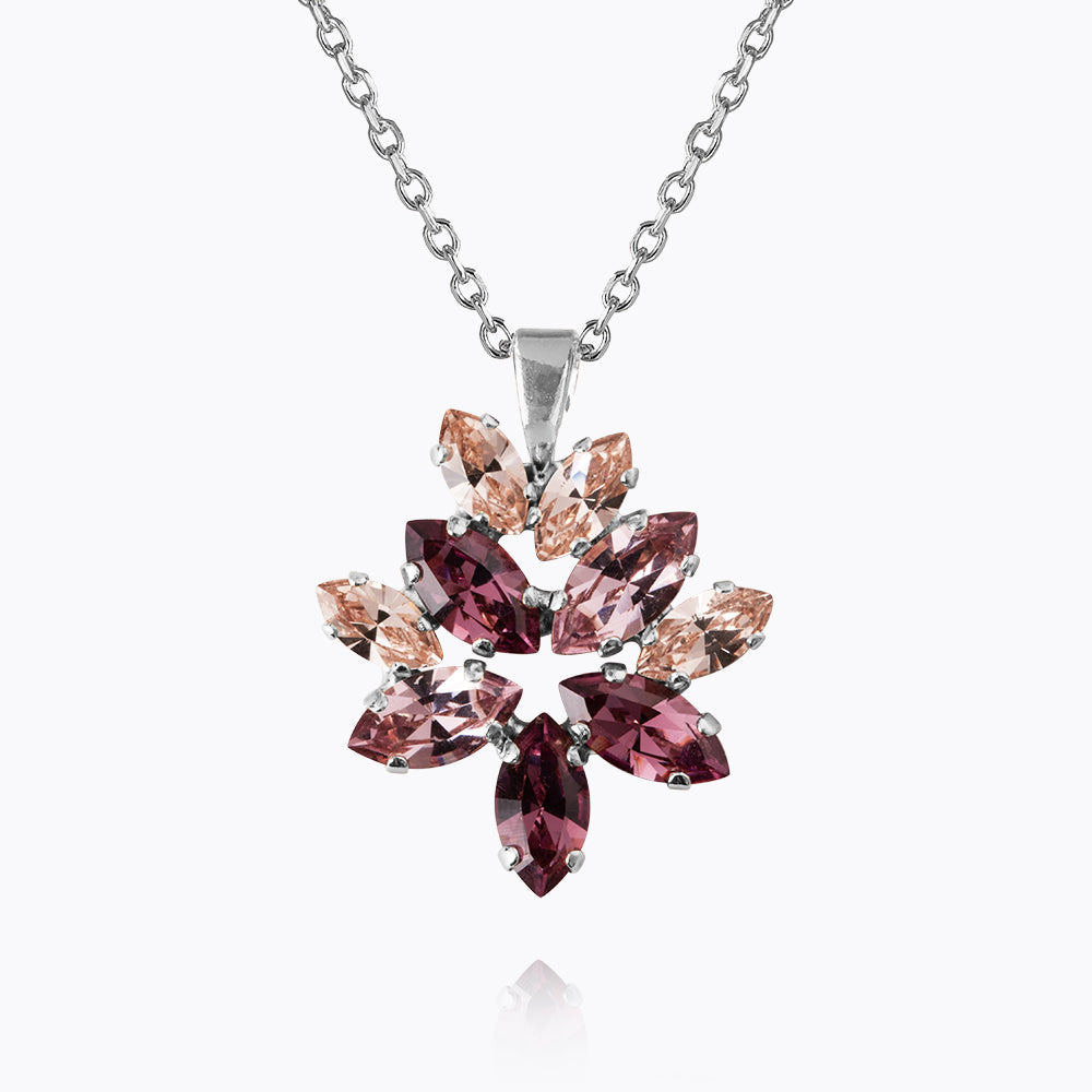 Caroline Svedbom - Melia Necklace Violet Combo Rhodium