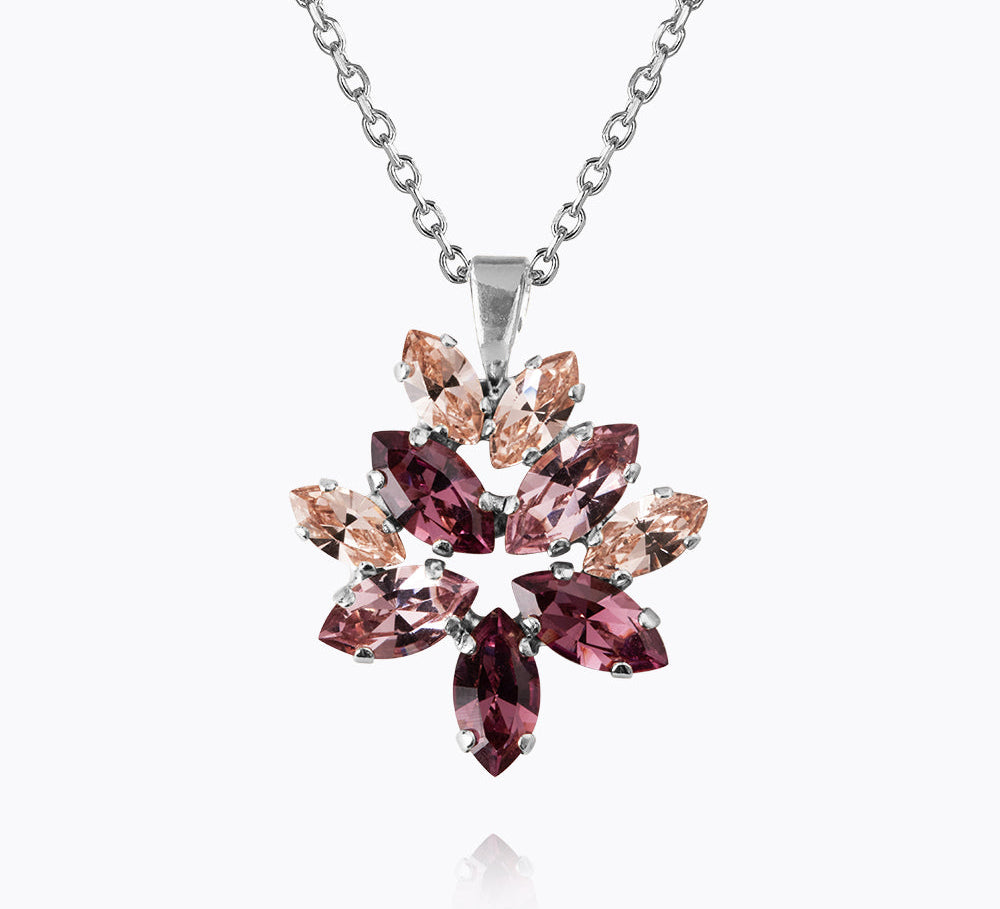 Caroline Svedbom - Melia Necklace Violet Combo Rhodium