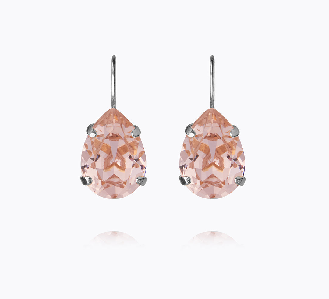 Mini Drop Clasp Earrings / Vintage Rose