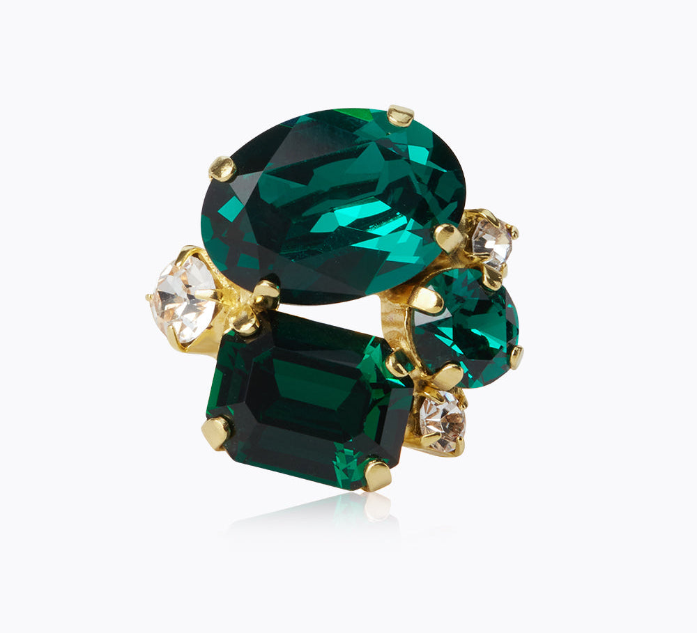 Caroline Svedbom - Mini Carolina Ring Emerald Gold