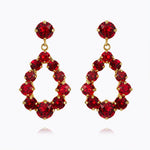 Caroline Svedbom - Mini Delia Earrings Red Combo Gold