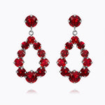 Caroline Svedbom - Mini Delia Earrings Red Combo Rhodium