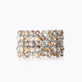 Caroline Svedbom - Multi Cuff Bracelet Golden Combo Rhodium