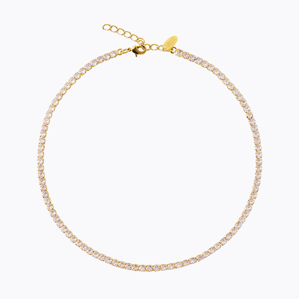 Caroline Svedbom - Zara Necklace Crystal Gold