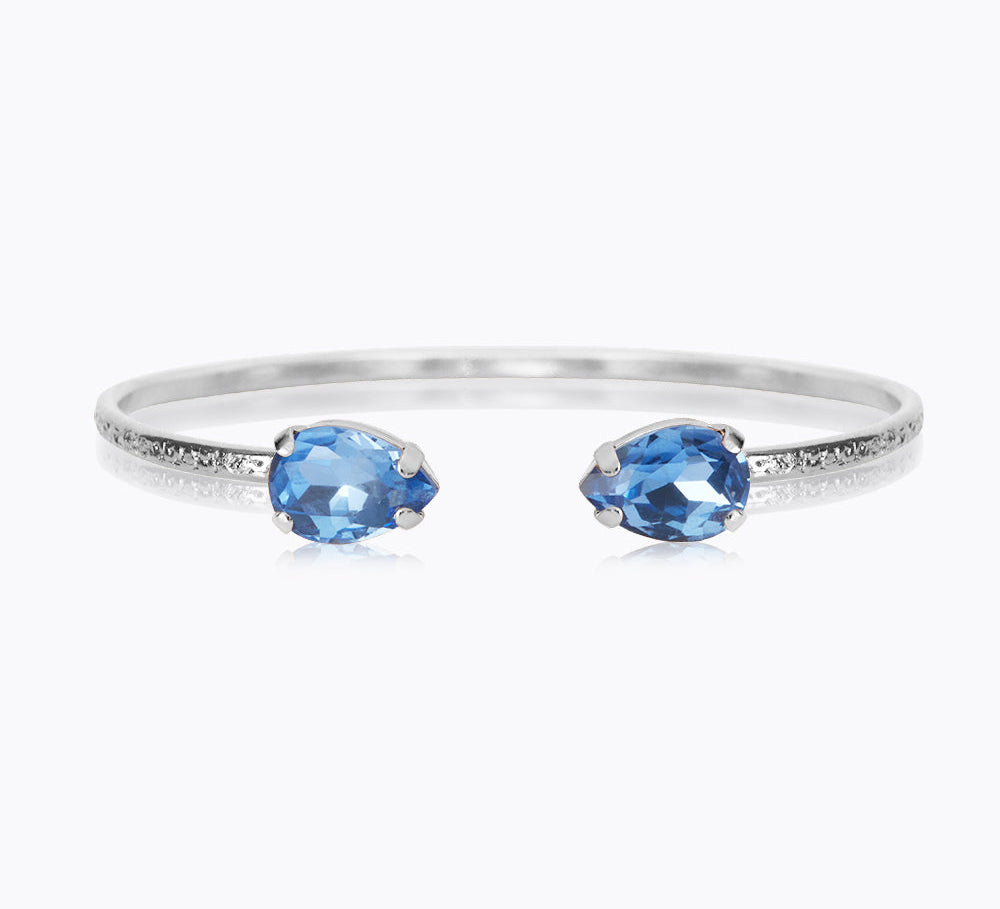 Caroline Svedbom - Petite Drop Bracelet Lapis Rhodium