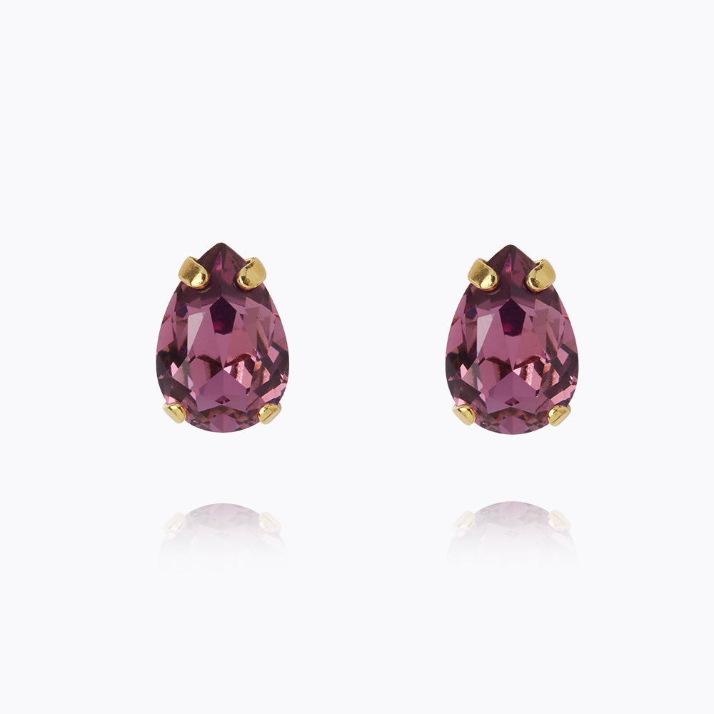 Caroline Svedbom - Petite Drop Stud Earrings Iris Gold