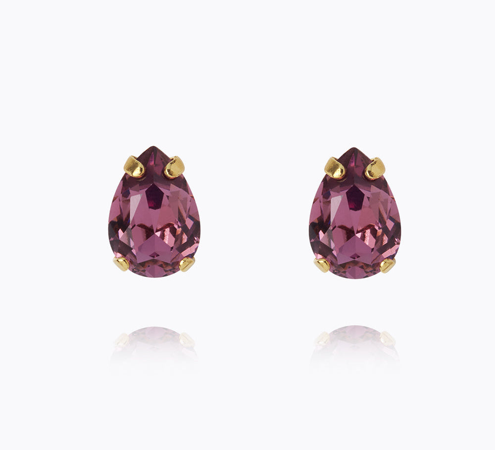 Caroline Svedbom - Petite Drop Stud Earrings Iris Gold