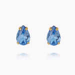 Caroline Svedbom - Petite Drop Stud Earrings Lapis Gold