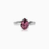 Caroline Svedbom - Petite Drop Ring Iris Rhodium