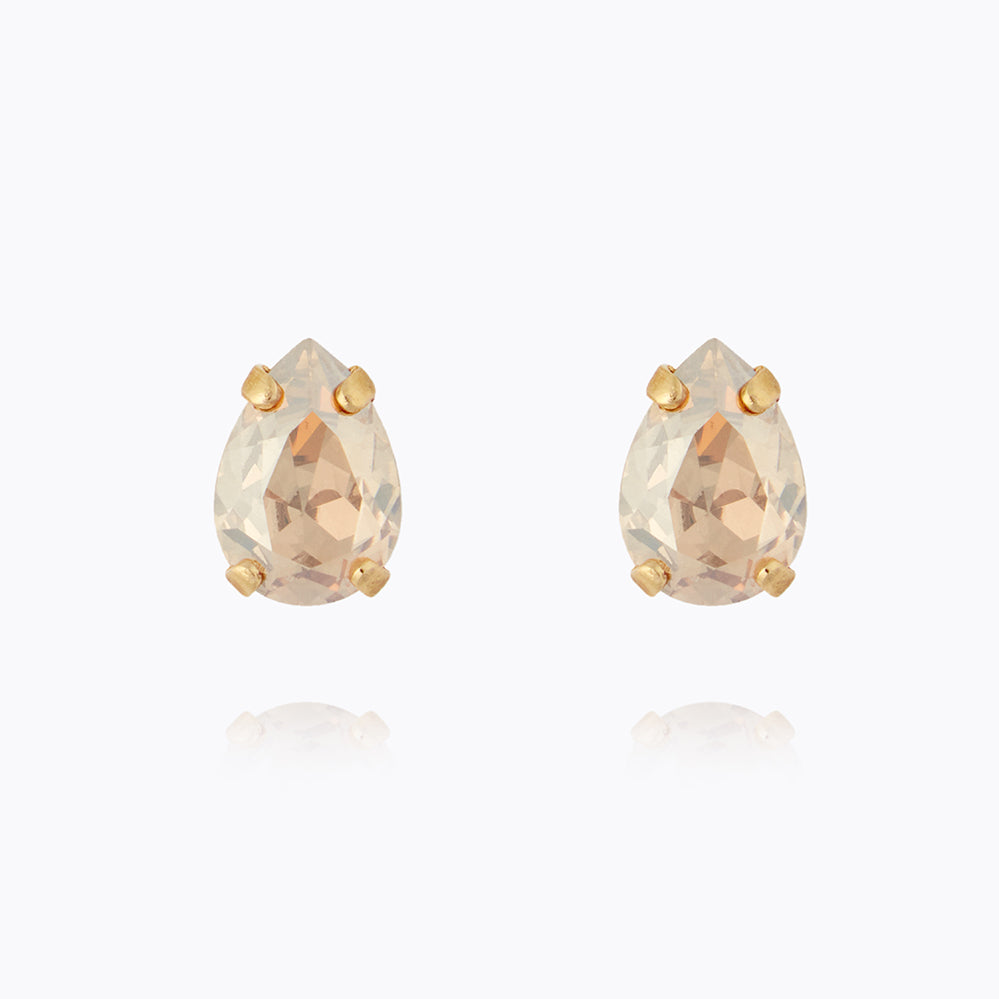 Caroline Svedbom - Petite Drop Stud Earrings Golden Shadow Gold