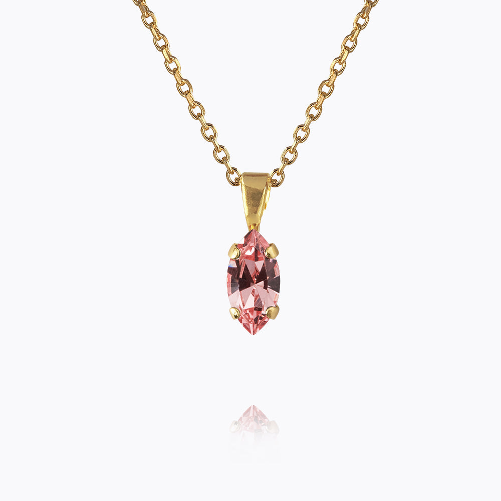 Caroline Svedbom - Petite Navette Necklace Light Rose Gold