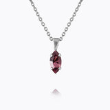 Caroline Svedbom - Petite Navette Necklace Iris Rhodium