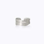 Caroline Svedbom - Blacked Lined Ring Rhodium Rhodium Medium