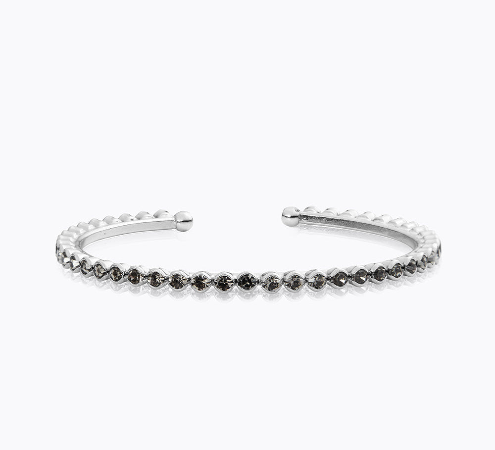 Caroline Svedbom - Siri Bangle Black Diamond Rhodium