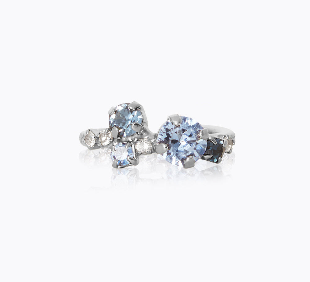 Caroline Svedbom - Stardust Ring Blue Combo Rhodium