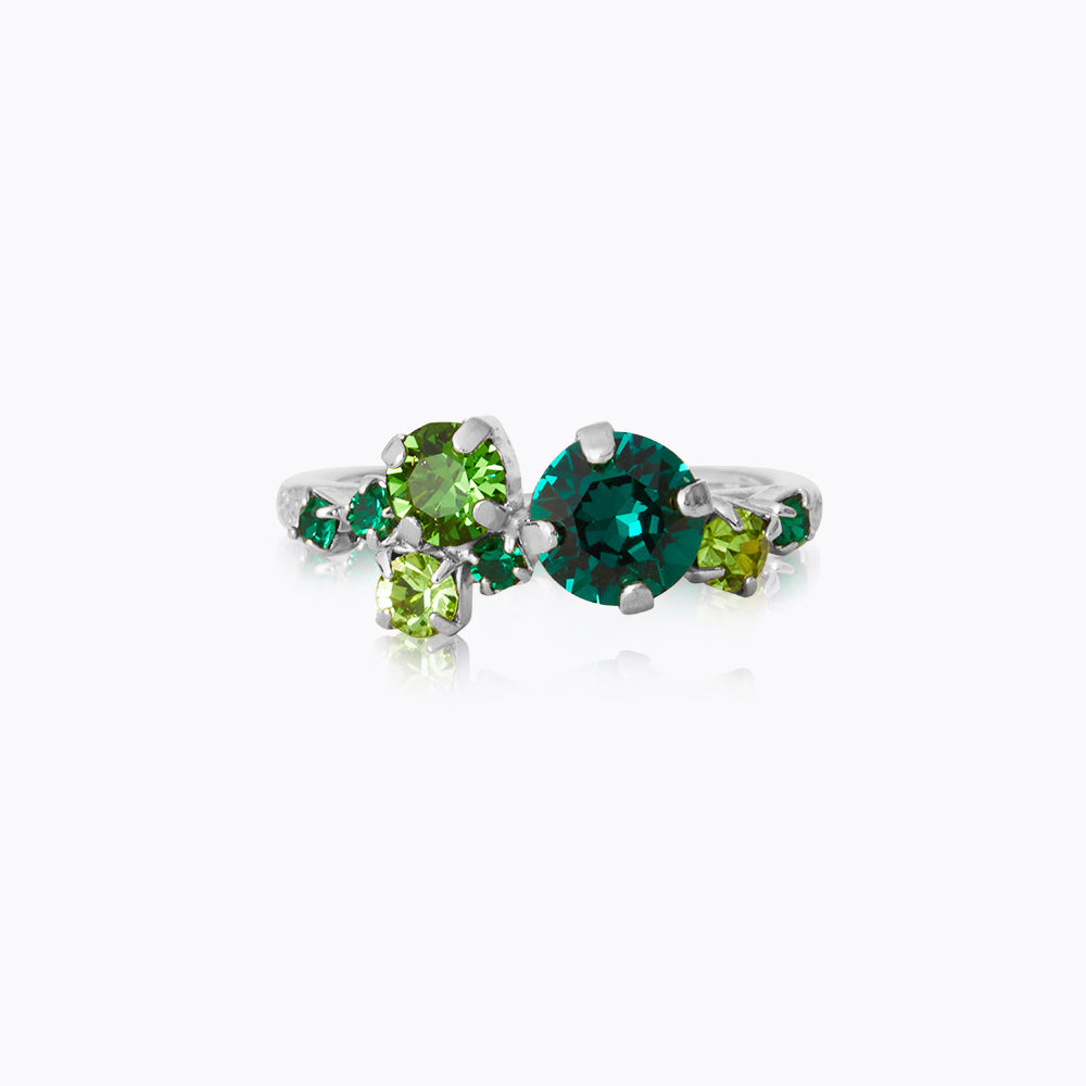 Caroline Svedbom - Stardust Ring Green Combo Rhodium