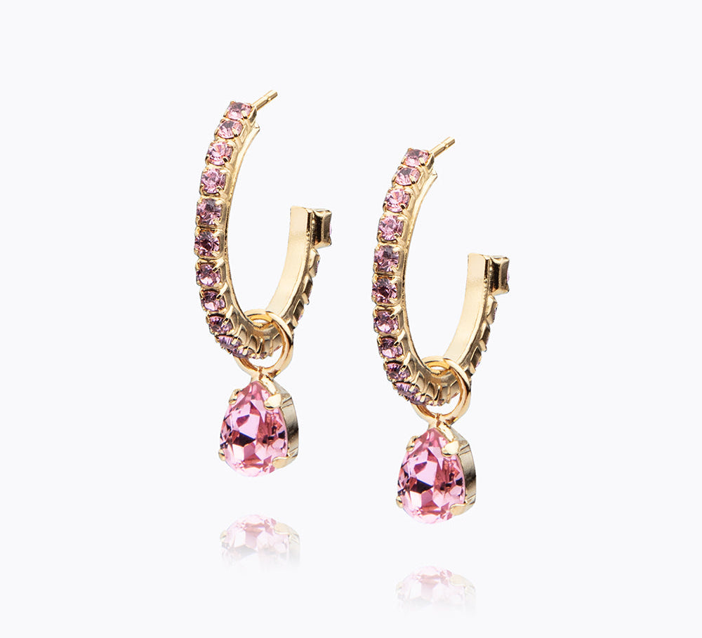Caroline Svedbom - Tracy Loop Earrings Light Rose Gold