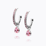 Caroline Svedbom - Tracy Loop Earrings Light Rose Rhodium