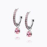Caroline Svedbom - Tracy Loop Earrings Light Rose Rhodium