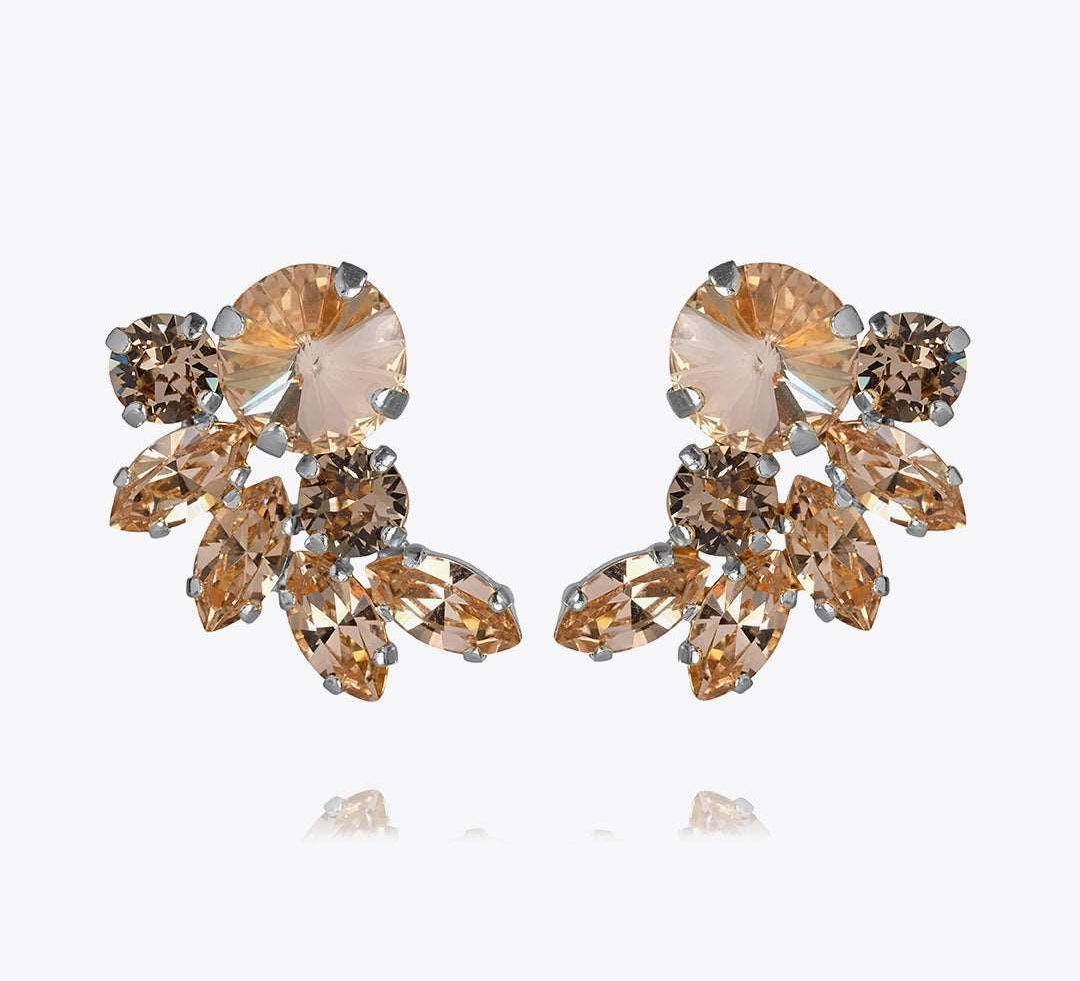 Electra Earrings / Greige Combo