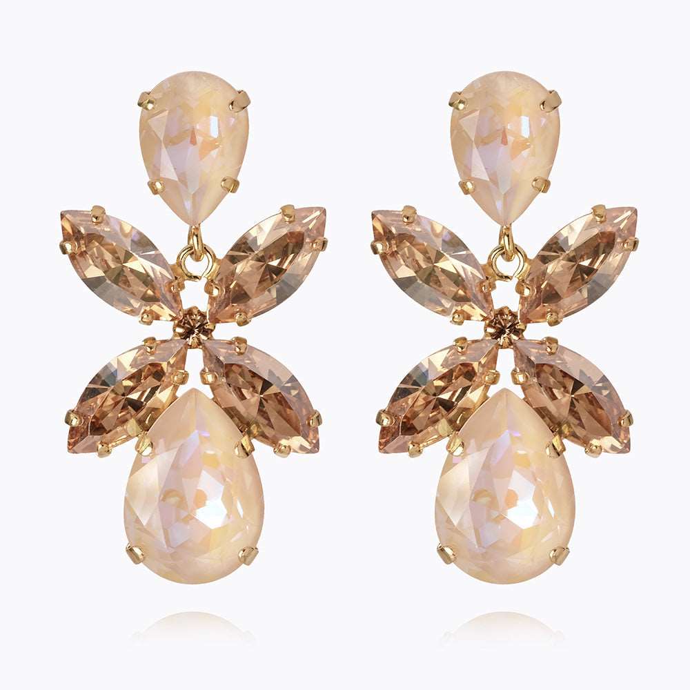 Caroline Svedbom - Dione Earrings Ivory Delite Combo Gold