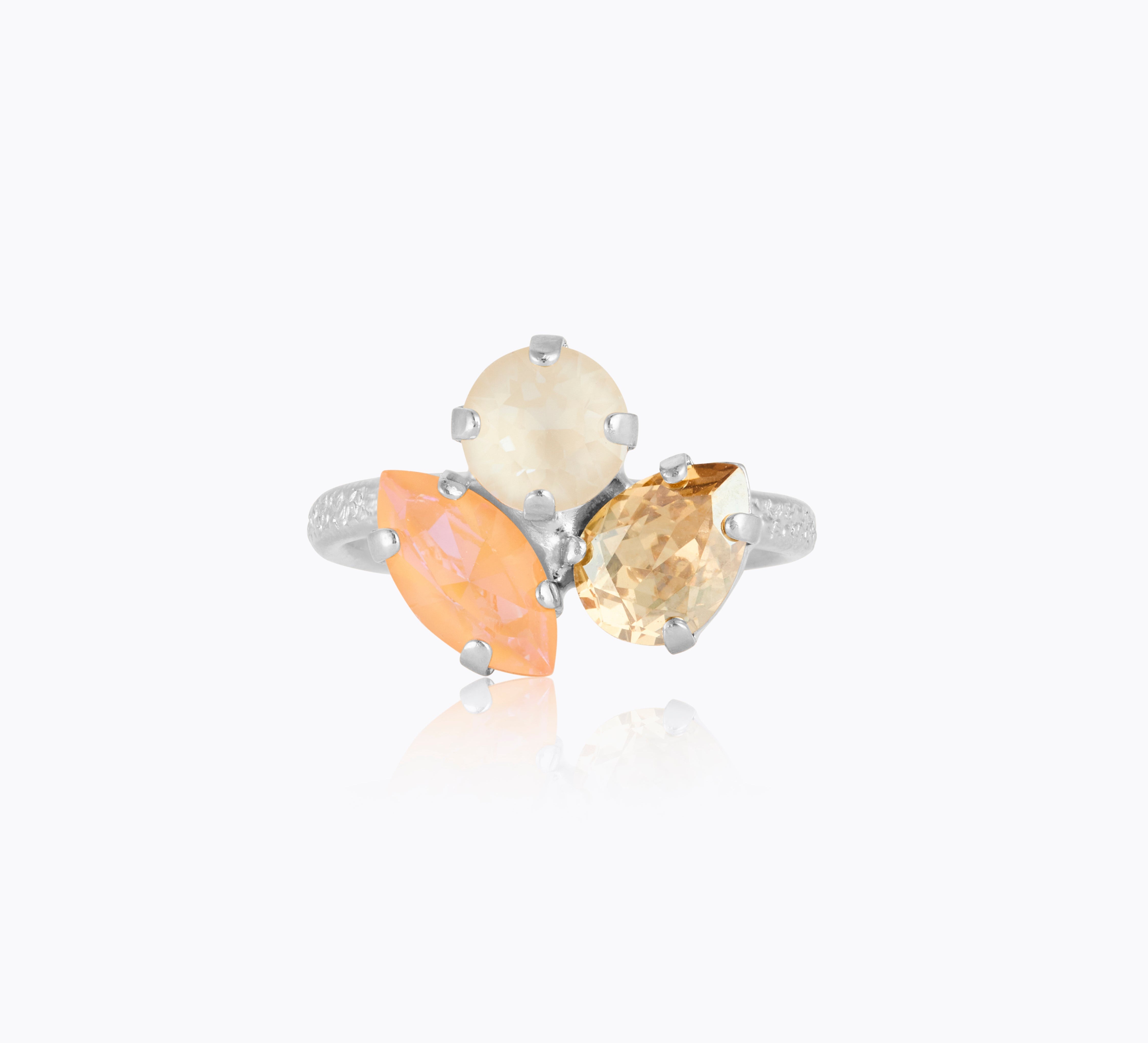 Caroline Svedbom - Ana Ring Mango Combo Rhodium