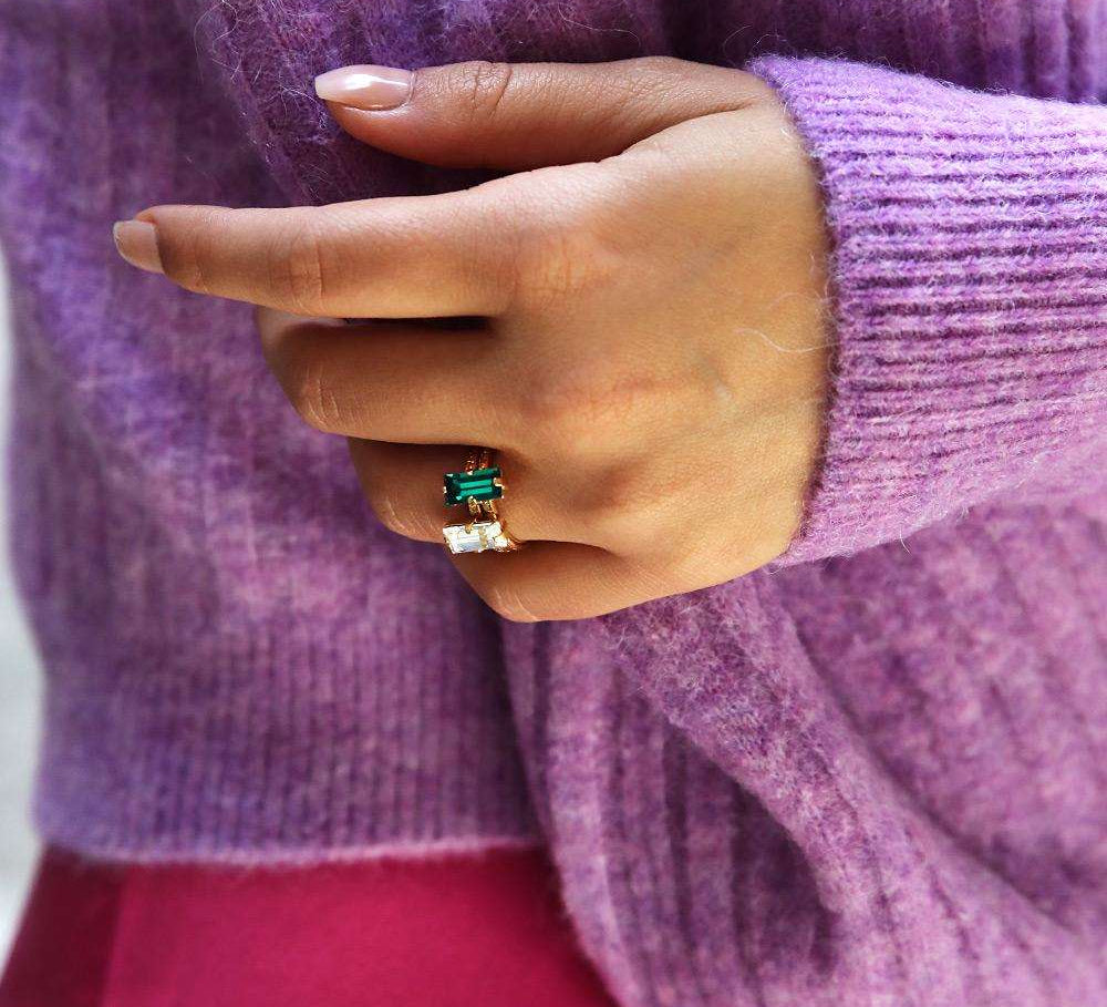 Baguette Ring / Emerald