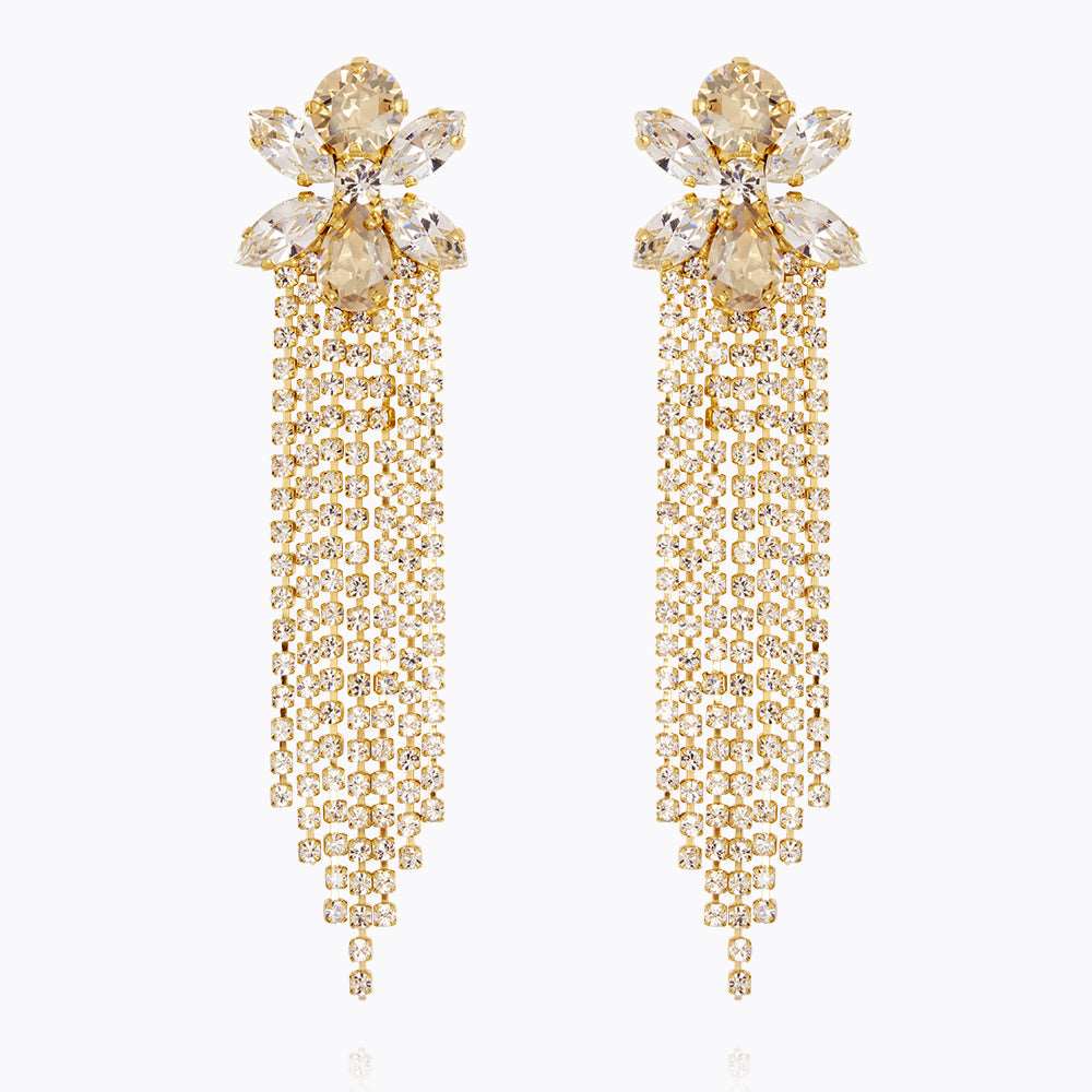 Caroline Svedbom - Adore You Earrings Crystal Golden Shadow Gold