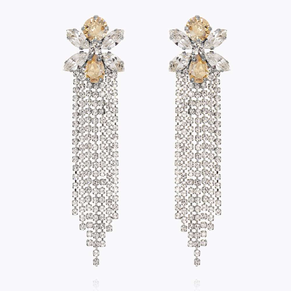 Caroline Svedbom - Adore You Earrings Crystal Golden Shadow Rhodium