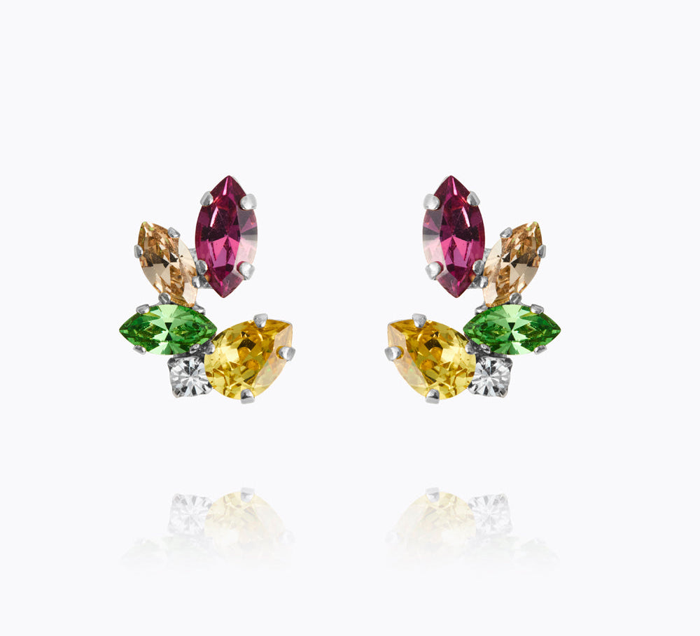 Caroline Svedbom - Clare Earrings Autumn Bloom Combo Rhodium