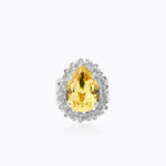 Caroline Svedbom - Classic Gemma Ring Dark Jonquil Rhodium