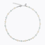 Caroline Svedbom - Calanthe Necklace Azore Combo Rhodium