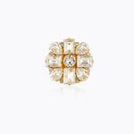 Caroline Svedbom - Diora Statement Ring Crystal Gold