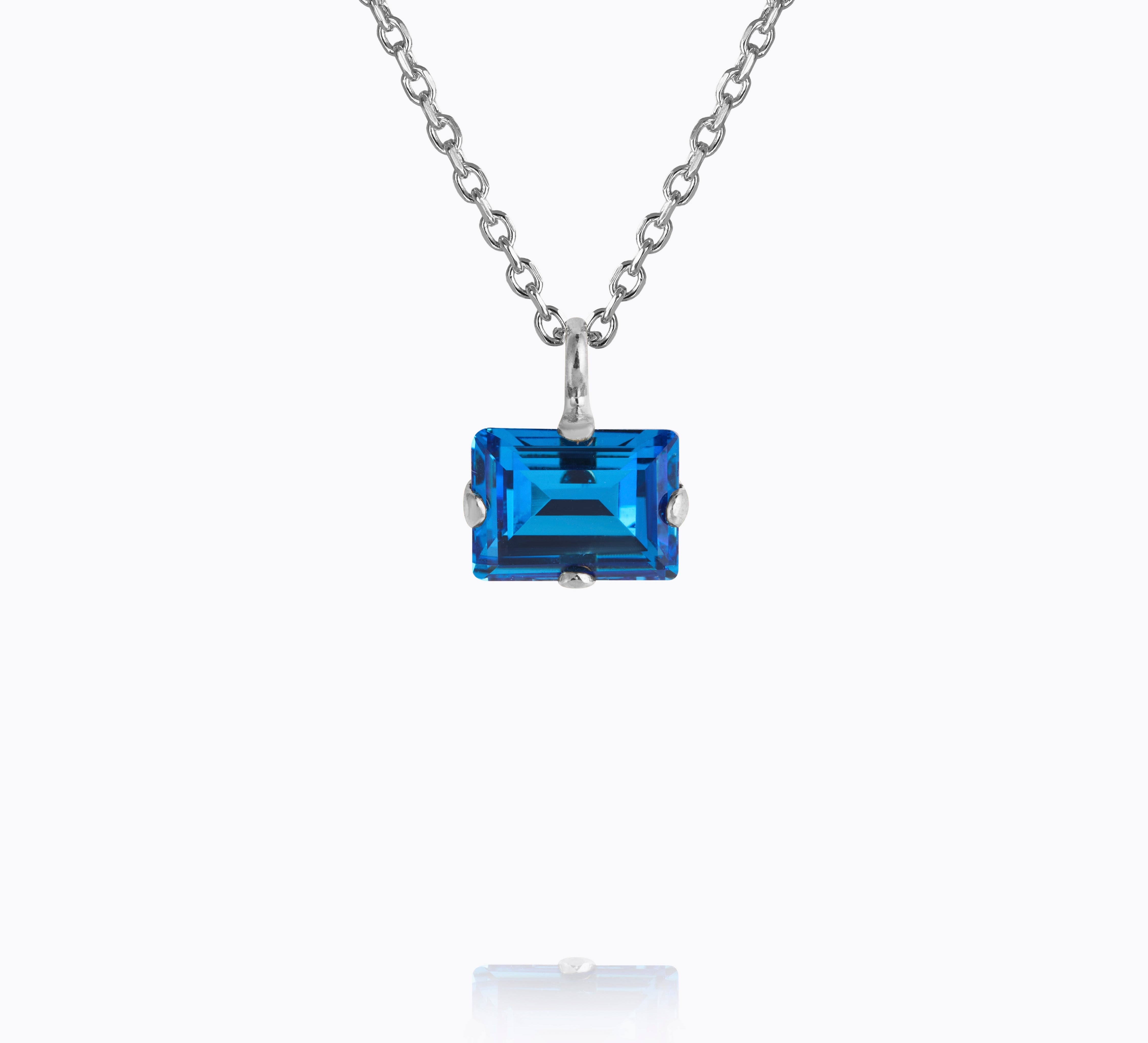 Caroline Svedbom - Diora Stud Necklace Recreated Iceblue Rhodium