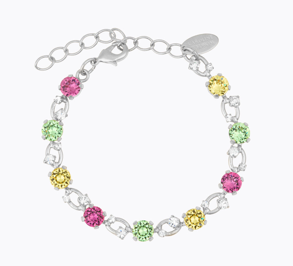 Caroline Svedbom - Fay Bracelet Autumn Bloom Combo Rhodium