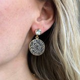 Chloe Earrings / Metallic Light Gold