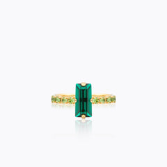 Caroline Svedbom - Lucy Ring Emerald Peridot Gold