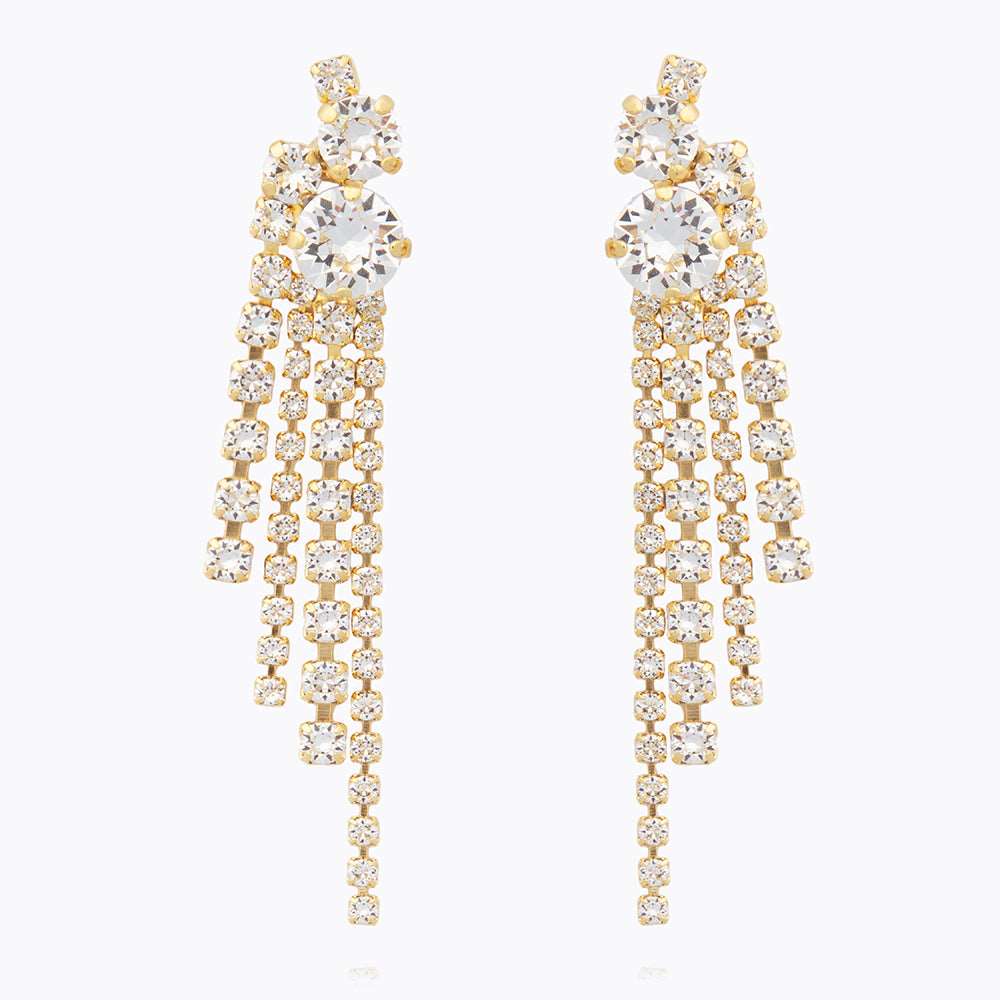Caroline Svedbom - Amy Earrings Crystal Gold